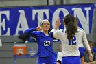 Volleyball vs Emerson  Wheaton College Women's Volleyball vs Emerson College. - Photo by Keith Nordstrom : Wheaton, Volleyball, VB2019